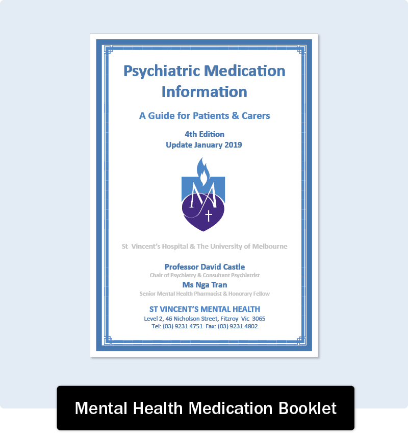 Mental Health Medication Booklet